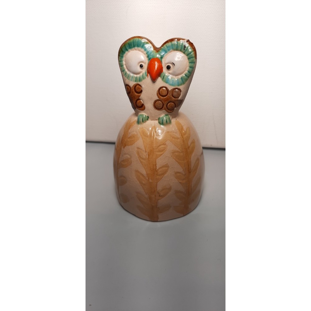 Ceramic Owl Bell by Enesco 1978
